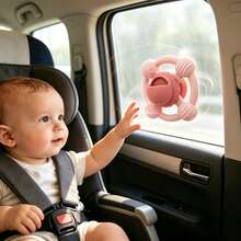 Infant Planet Pattern Rotating Top Toy, Develops Baby's Fine Motor Skills, Color-Blocked Design Baby Loves, Soft Material Easy To Clean, With Shower Leakage Function, Essential Multi-Functional Toy For Baby Travel, Meets Baby's Needs In Various Scenarios, First Choice Newborn Gift - Multicolor - View 7