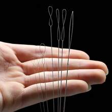 7Pcs Ultra-Fine Beading Needles - Large-Eye Twisted Needles Suitable For Jewelry Of Various Sizes, Crafts, And Jewelry Making - View 2