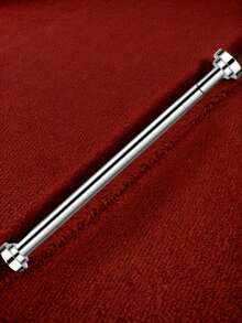 1pc Extra Long Stainless Steel Telescopic Shower Curtain Rod, Curtain Rod, Door Curtain, Wardrobe Rod, Shower Curtain Rod, Tension Rod, Clothes Drying Rod, Pull Curtain Rod, Window Curtain Rod, Wardrobe Hanging Rod, Extendable Rod, Laundry Drying Rod, Hanging Rod Bracket, Kitchen Utensil Storage Rod, Black Room Divider, Spring Curtain Rod, Spring Shower Curtain Rod, No Drilling Required, Adjustable Bathroom Divider Spring Rod - A - View 3