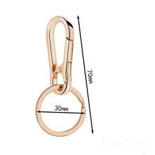 5pcs Durable Alloy Metal Keychains, Convenient Key Rings And Key Chain Storage Bags With Sturdy Clips And Car Key Hooks, Versatile For Daily Use - Carabiner - View 4