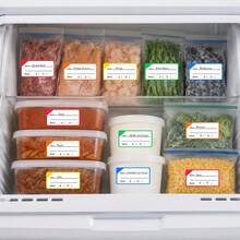 100pcs Frozen Food Label Stickers, Colorful Categorized Food Storage Labels, Writable Kitchen Labels, Suitable For Meal Prep, Refrigerator Organization, Pantry And Freezer Bag Classification - One Size Fits All - View 4