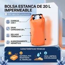 Outdoor Backpack Waterproof Bag, Compression Bag - Orange - View 5