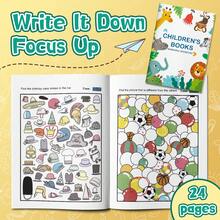 Educational Activity Notebooks, Math Number Puzzles, Visual Search & Attention Training, Sight Word Tracing And Writing Practice, Logic, Reading And Focus Exercises For Students, Home Study & Classroom Practice - Comprehensive Learning Activity Notebooks - View 6