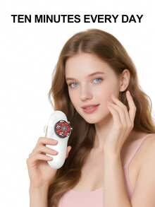 ALUSHEE 5-In-1 Body Shaping Device - Massager, Smart Microcurrent Red & Blue Light Massager With Heating Function, Anti-Cellulite Massage Tool 1400mAh For Face, Abdomen, Arms And Legs Skin Firming - White - View 4