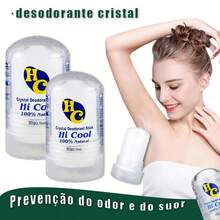 Desodorante Cristal Pedra Natural, 60g, Uso Corpo Todo, Melhora o Odor Corporal, Natural e Seguro, para Homens e Mulheres, Uso Diário, Presente Consciente - Alúmen 60g - Visão 2