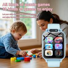 New Upgraded Children's Smart Game Watch, 1.83 Inch HD Large Screen, 300mAh Large Capacity Long Battery Life, Multi-Function Electronic Watch For Boys And Girls, Supports Camera / Pedometer / Alarm / Multiple Games, Holiday Gift - Multicolor - View 4