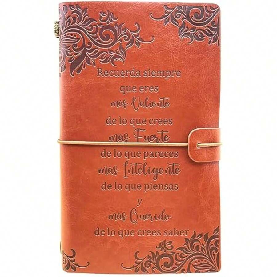 Inspiradores Regalos para Mujeres Niños Nietos Amigos, Regalo Adolescentes Chica Amigas Originales, Cuaderno de Cuero Regalo - tipo de estilo como en la imagen - Ver 1