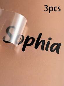 1-15pcs Customized Text Stickers And Personalized Labels, Custom Decal Stickers, Name Stickers, DIY Gifts, Customizable Holographic Name Stickers For Water Bottles, Customized Text Glitter Name And Word Stickers, Autumn Home Refresh, Home Harmony, Office Decor - Multicolor - View 12