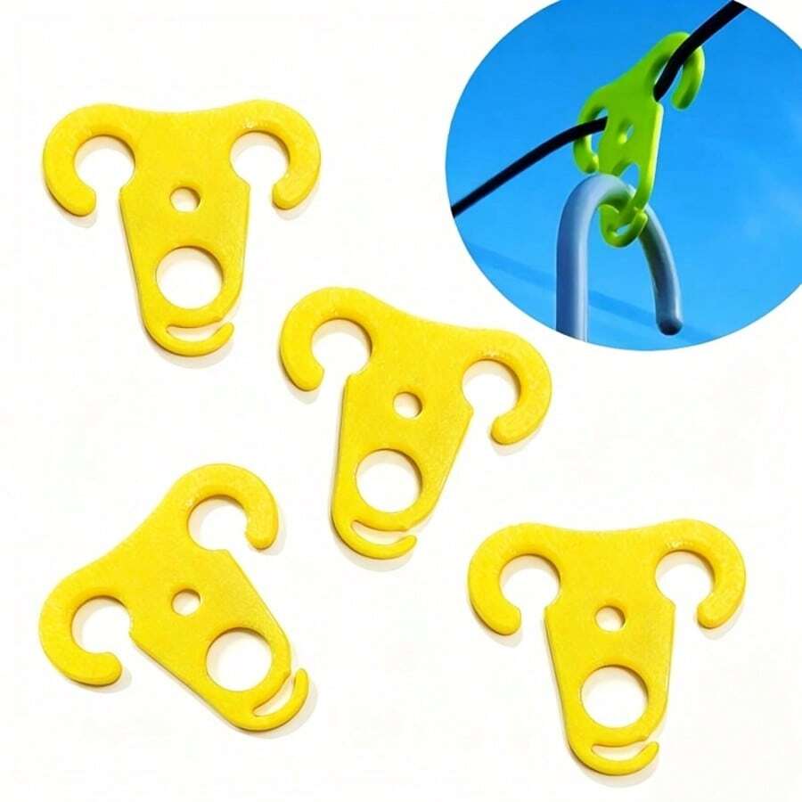 4PCS Outdoor Clothesline Anti-Slip Clips, Clothes Hanger Fixing Buckles, Outdoor Drying Anti-Fall Hanger Fixer, Clothesline Hanger Fixing Buckles, Outdoor Drying Anti-Slip Clips, Prevent Hanger Slipping Fixer, Clothesline Hanger Fixing Buckles, Outdoor Drying Anti-Slip Clips, Clothesline Anti-Slip Clips, Clothes Hanger Fixing Buckles, Outdoor Drying Anti-Fall Accessories - View 1