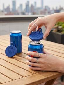 3Pcs PLA Material Beverage Can Lids, Dustproof & Insect-Proof Flip Lid Design. Suitable For Beverage Cans And Narrow Mouth Beer Cans. Multiple Colors Available. Ideal For Home, Picnic And Outdoor Activities (Not Food Contact ) - View 9