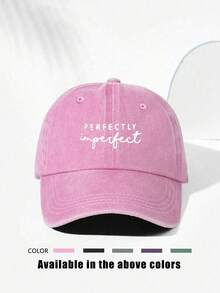 1pc Y2K Ski Hat Unisex Embroidered PERFECTLY Washed Baseball Cap Suitable For Daily Outdoor Travel Sun Protection Wear - Baseball Cap - View 17