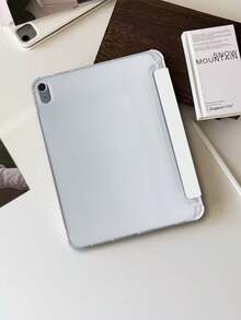 1件粉黑蝴蝶結波點平板保護殼，適用於iPad Mini 4/5/6/7/Air/Air 2/9.7/10.2/10.5/10.9 (Air 4-Air 8)/Pro 11/10th Gen/A16/Pro 11 2024、Galaxy A8，彩繪圖案軟殼，三折支架，自動休眠/喚醒，內置筆槽，不含筆 - 彩色 - 查看 5