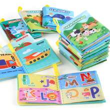 Buku Kain Edukasi untuk Bayi dan Balita, Buku Kain Edukasi untuk Perkembangan Kognitif, Dapat Digantung dan Dapat Dicuci. - MultiWarna - View 3