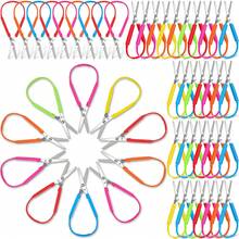 3pcs Mini Ring Scissors, Macaron Color Plastic Scissors, Suitable For DIY Paper Crafts, School Art Projects, Creative Stationery, Smooth Cutting, Left And Right Handed Self-Opening Scissors, Office And Home Use, Mixed Colors, Back To School Supplies - A - View 1