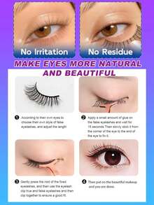 5 Pairs Brown False Eyelashes Soft Fluffy 3D Faux Mink, Natural Soft Hand-Woven - Halloween Date Party Essential, Skin-Friendly Non-Irritating No Residue, Reusable, Atmospheric Brown Tone Eyelashes, Suitable For Commute Daily Charm And Special Occasions - View 3