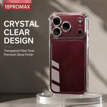 4-Corner Anti-Drop Transparent Phone Case Compatible With IPhone 18 Pro Max, Transparent Protective Case Compatible With IPhone 18 Pro, 18 Pro Max, 17, 17 Pro, 17 Pro Max - Clear - View 3