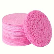 Round Compressed Facial Cleansing Sponges, Soft Face Wash Sponge Pads For Makeup Removal, Gentle Exfoliating & Daily Skincare, Multiple Colors - Multicolor - View 9