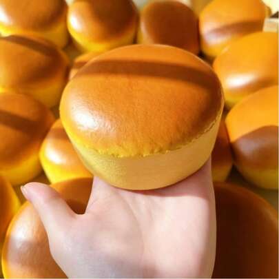 1pc Realistic Bread Soft Squeeze Stress Relief Toy Slow Rising, Great For Birthday, Party, Halloween, Christmas Gift