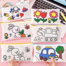 10PCS Colorable Pencil Pouches, Gift Bags, DIY Coin Purse Making: Perfect For Easter, Halloween, Christmas Crayon Party Bags, Small Gifts And Home Decor - No Battery Required - Random Color Styles - Multicolor - View 2