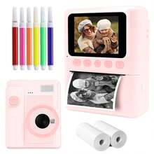 Kamera Digital Cetak Instan untuk Dewasa dan Anak-anak, Kamera Video Selfie HD 1080P dengan Layar 2,4 inci, Printer Portabel dengan Zoom Digital 16X, Efek Filter MP3, Kit Kamera Lengkap dengan Kertas Cetak dan Kartu Memori, Hadiah untuk Perjalanan, Liburan, dan Acara Keluarga. - XX-Beraneka Warna - View 17