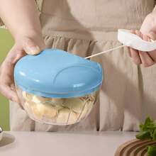 1pc Manual Vegetable Chopper, Multi-Function Garlic Grinder, Garlic Press, Vegetable Slicer, Creative Fruit Crusher, Manual Garlic Grinder, Kitchen Gadget, Convenient Solid Color Cooking Tool - Multicolor - View 3