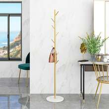 Metal Freestanding Coat Rack Stand Hall Tree With 8 Hooks Practical For Entryway Hallway Storage - View 4