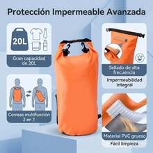 Outdoor Backpack Waterproof Bag, Compression Bag - Orange - View 3