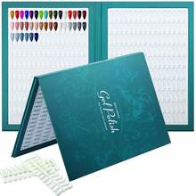 320 Nail Book,With 480 False Tips,Professional Nail Color Swatches Book For UV Gel Polish Nails Art Design - View 9