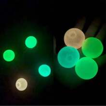 1/2/4/8 piezas Bolas adhesivas que brillan en la oscuridad, bolas que brillan en la oscuridad y se adhieren al techo, bolas de techo elegantes - Multicolor - Ver 4