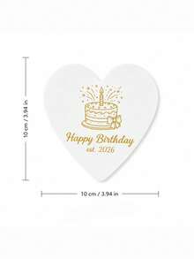 Personalized Name And Year Coaster, Custom Text Drink Coaster With Line Art Party Design, Custom Beverage Coaster, Birthday Party Table Decor, Celebration Drink Mat, Coffee Coaster, Birthday Gift For Friends, Family, Party Hosts And Guests. - Multicolor - View 74