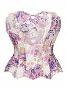Plus Size Shapewear Tops - Black - View 3