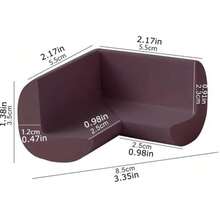 8/4pcs Anti-Collision Strips, Corner Guards, Home Furniture Anti-Collision Wall Stickers, Table Edge Soft Padding, Corner Protection, Safety Protective Corner Guards - A - View 8