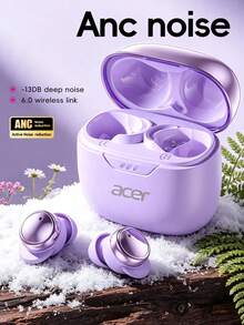Acer OHR818 In-Ear Wireless Earbuds With Bluetooth 6.0 Chip, Active Noise Cancellation, Stereo Sound For Calls, Compact Design, Comfortable Fit, 300mAh Portable Charging Case, Compatible With IOS/Android Phones - View 1