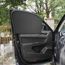 Easypie Selection 1件/2件/4件裝 磁吸式汽車遮陽簾 前窗、後窗與側窗遮陽簾 適用於轎車與卡車 防紫外線 隱私防曬遮陽簾 中性款（黑色） - 磁吸遮陽簾 - 查看 11