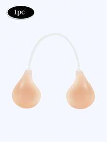 1pc Spoon-Shaped Silicone Bra, Smooth Surface, Comfortable Fit Without Bulging, With Shaping Pad, Ideal For Beach Vacation - Multicolor - View 10