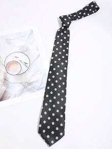 Vintage Polka Dot Neck Tie, Business Party Preppy Style Suit Accessory For Men Women - Multicolor - View 10