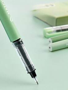 1pc Random Color/6pcs Creative Ballpoint Pens, Large Capacity, 0.5mm Quick-Dry, Black Ink, Suitable For Note-Taking, Writing And Answering Questions. Personalized Design, Suitable For Students, Teachers And Office Staff. Meets Daily Writing Needs, School Supplies, School Pens, Ideal Student Birthday Gift, Christmas Gift - Multiple Styles - View 5