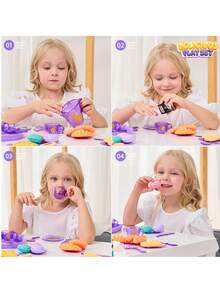 Early Education Realistic Children's Pretend Play Kitchen Utensils Toy Set With Storage Box, Kids Role Play Kitchen Party Gift Toy Set, Children's Day Gift For Boys And Girls, Birthday Gift, Christmas Gift - Multicolor - View 8