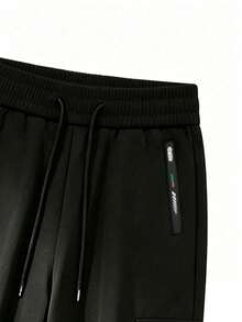 Women's Straight Leg Wide Leg Pants, White Side Stripe, Visually Lengthening Legs, Suitable For Commute And Sports, Black - Black - View 9