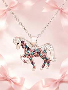 Creative Colorful Pony Shiny Exquisite Versatile Commemorative Fashion Necklace, Minimalist Gift Necklace - Style 3 - View 1