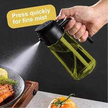 2-In-1 Glass Olive Oil Spray Bottle, Cooking Liquid Separator Bottle, 470ml, Spray And Pour Dual Use, Portion Control, Includes Stickers, Suitable For Salad, Frying And Grilling - View 8
