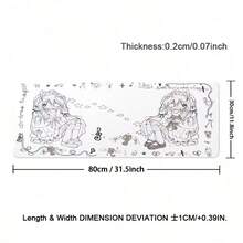 Cute Anime Girl Leather Mouse Pad Office Extended Mousepad PC Accessories Gaming Pads Non-Slip XXL Aesthetics Leather Desk Mat Desk Decort Mats - View 9