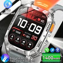 GUHUAVMI 1pc 2026 New Outdoor Sports Smart Watch For Men, 1400mAh Ultra-Large Battery Capacity, Dual-Color LED Flashlight, 2.01-Inch HD Full Touch Screen, Supports SOS Flashing Mode, Sound Alarm Mode, Bluetooth Calling, Voice Assistant, Reminder Function, IPX8 Waterproof, GPS Sports Tracking, 100+ Sports Modes, Health Monitoring Smart Watch Compatible With IPhone And Android - View 14