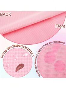 3-Layer Waterproof Disposable Nail Table Mat, Pink Blue Foldable Cleaning Pad, Nail Napkin Tablecloth, Beauty Tattoo Dental Multi-Use Waterproof Cleaning Cloth - Multicolor - View 4