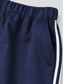 1pc Tween Girls Casual Butterfly Decor Flare Pants, Cute & Versatile - Blue - View 3
