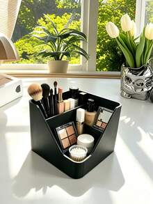 Kotak Penyimpanan Kosmetik Cetak 3D, Organizer Lipstik, Eyeshadow, Kuas Makeup, Kotak Penyimpanan Berbentuk V Multifungsi, Penyimpanan Meja, Dekorasi Rumah, Dekorasi Ruangan, Aksesoris Kamar Mandi, Cocok untuk Meja Rias, Kamar Mandi, Penyimpanan Alat Tulis Meja Kantor - MultiWarna - View 4