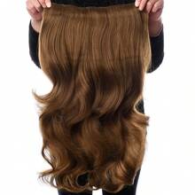 Ekstensi Rambut Sintetis Bergelombang 24 Inci dengan Klip, Serat Tahan Panas, 4 Klip dalam Satu Bagian, Ekstensi Rambut untuk Wanita Penggunaan Sehari-hari - Coffee Brown - View 8