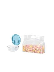 Snack Box, Food Storage Container With Innovative Silicone Finger Grip Lid, With Food Storage Bag, Perfect For Storing Fruits, Nuts, Popcorn, Cookies, Candy, Easy To Grab Snacks While Keeping Hands Clean, Reusable, Suitable For Daily Use, Convenient For Carrying And Travel, Easily Fits In Lunch Bags, Backpacks, Handbags And Picnic Baskets, Perfect For Home, School, Office, Road Trips, Picnics And Parties, Back To School Gift - Multicolor - View 14
