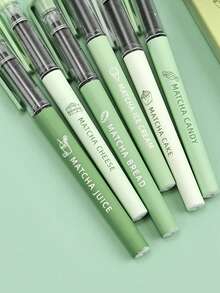 1pc Random Color/6pcs Creative Ballpoint Pens, Large Capacity, 0.5mm Quick-Dry, Black Ink, Suitable For Note-Taking, Writing And Answering Questions. Personalized Design, Suitable For Students, Teachers And Office Staff. Meets Daily Writing Needs, School Supplies, School Pens, Ideal Student Birthday Gift, Christmas Gift - Multiple Styles - View 3