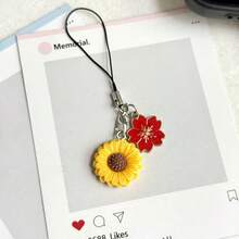 1/3 dây treo điện thoại hoa hướng dương, phụ kiện nhỏ sáng tạo, thích hợp làm quà tặng - Nhiều màu - Xem 11